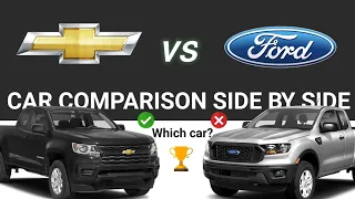 Chevrolet Colorado vs Ford Ranger | 2022 car comparison side by side