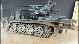 SEMIORUGA sdkfz 3.7cm Flak36 auf BRONCO models