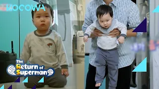 Baby Eun Woo smells something delicious and investigates l The Return of Superman Ep 462 [ENG SUB]