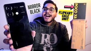 Poco X6 5G Mirror Black (8+256GB) Flipkart Unboxing and Full Overview | Amazing Phone Under 20K😍