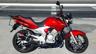 Rodolfinho da Z- Testando Yamaha YS 250 Fazer 2008.