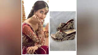 Sajal Ali same dress and same matching heels shoes #viral #heelsandals #matching