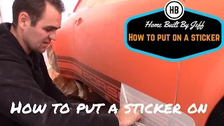 How to put a sticker on a car perfectly every time - Porsche side decal