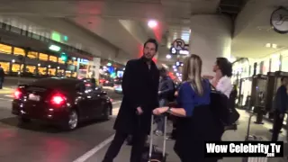 Keanu reeves arrives to LAX Airport