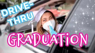 MY DRIVE-THRU GRADUATION *EMOTIONAL* VLOG ft. Avani | Amelie Zilber