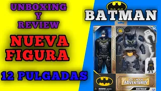 UNBOXING Y REVIEW /NUEVA FIGURA BATMAN /12 PULGADAS