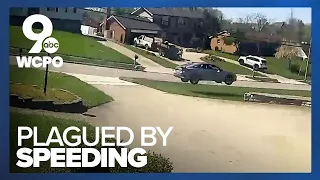 Video shows car skipping through yards, crashing into tree