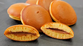 FLUFFY Japanese Dorayaki pancakes! Very simple, quick and tasty recipe