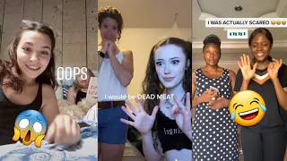 Put a finger down while my mom reacts CHALLENGE - Tiktok Compilation