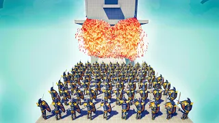 TRIO GODS vs 100x GOLDEN WARRIOR - 🔥Totally Accurate Battle Simulator TABS