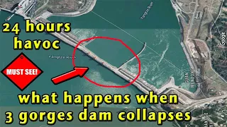 3 Gorges Dam Collapse Simulation video| 24 hours destruction after 3 gorges dam collapse|News Corner