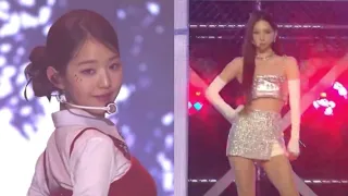 Transition from IVE Wonyoung to aespa KARINA at SBS Gayo Daejeon 2022