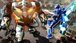 GIANT ALIEN ROBOT INVASION! - Earth Defense Force: Iron Rain Gameplay