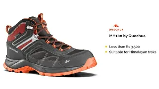 Quechua MH100 ||unboxing|| waterproof tracking shoes || decathlon