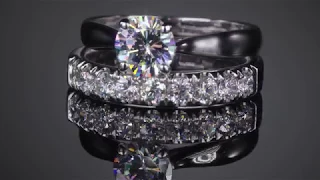 Классические кольца с бриллиантами