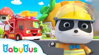 Action! Baby Panda Firefighter | Rescue Animals | BabyBus Cartoon