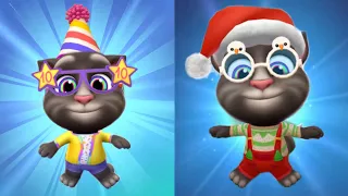 Happy Birthday Level 105 Vs Happy Christmas My Talking Tom 2 Vs My Talking Tom 2