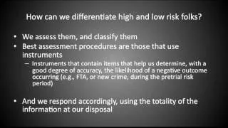Alex Holsinger - The Importance and Development of Localized Pretrial Risk Assessment