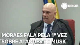 Alexandre de Moraes fala pela 1ª vez sobre ataques de Elon Musk