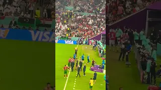 Cristiano Ronaldo on to the pitch crowd reaction on fifa WC 2022 Qatar Portugal vs Switzerland