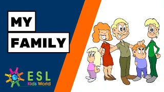 👨‍👩‍👧‍👦My Family | Stories for Kids in English | Present Simple Story