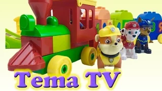 ЩЕНЯЧИЙ ПАТРУЛЬ и паровозик с цифрами Lego Learn to count Paw Patrol