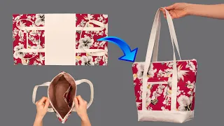 You will be surprised how easily you can sew this tote bag!