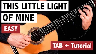 This Little Light Of Mine - EASY classical & fingerstyle guitar tutorial