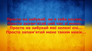 Ілля Найда Просто не забувай КАРАОКЕ