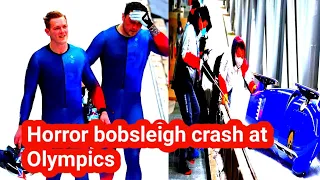 Brits in horror bobsleigh crash at winter olympics