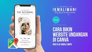 Cara Bikin Undangan Digital Website di Canva, Bisa Klik Google Maps