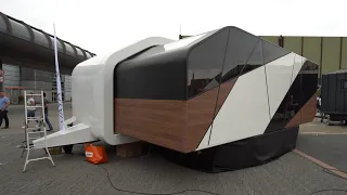 Tinyhouse 2023 | 50m2: Der größte ECHTE WOHNWAGEN der Welt: Vaja Slide Out Wohnwagen kompl. Breite