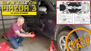 How to Lift a Mazda 3 3rd Generation (2013 and Later) onto Jack Stands Safely