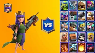 ARCHER QUEEN vs ALL CARDS | Clash Royale
