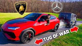 Lamborghini Urus vs Mercedes AMG G63 - TUG OF WAR!