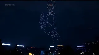 Amazing Drone Magical Holographic Light Show in China | Light Show in China | Drones Light