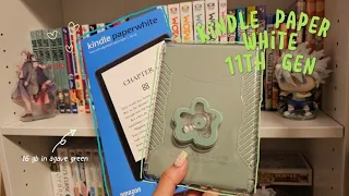 🌻kindle paperwhite 11th gen '23 aesthetic unboxing | romance, manga & manhwa avid reader