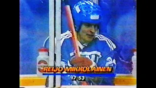 28.2.1988 Olympiakisat Calgary Suomi - Neuvostoliitto  loppusarja ice-hockey OG FIN - USSR 1988