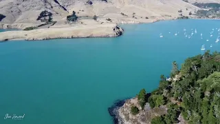 Purau Bay Fly By - The sheltered bay adjacent to Diamond Harbour