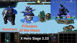 X Hero Siege 3.33, Huntress & Priestess of the Moon Extreme, Level 4 Impossible ,8 ways Dual Hero