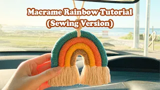 Macrame Rainbow TUTORIAL#6 | Sewing Version for beginners | Easy steps to follow | WeaveyStudio