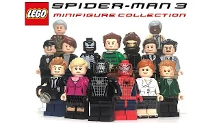 LEGO SPIDER-MAN 3 (2007 Movie) Custom Minifigure Collection Showcase