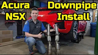 Upgrading the Acura NSX NC1 With Downpipes by Science Of Speed!