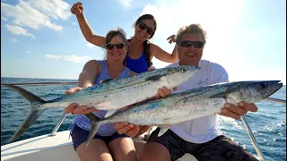 Fishing with my PARENTS! CATCH, CLEAN & COOK Mackerel!