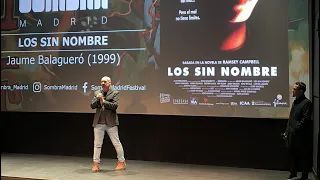 Presentación de ‘Los sin nombre’ por Jaume Balagueró en el Festival Sombra Madrid.