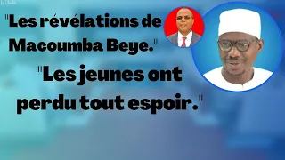 Causes de l'émigration clandestine - Les révélations et les dures vérités de Macoumba Bèye