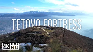 4K UHD - Flying over the Balkans (Tetovo Fortress). Relaxing music with beautiful nature.