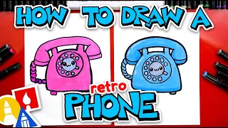 How To Draw A Retro Phone