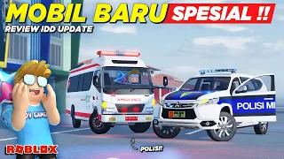 NYOBAIN MOBIL POLISI SPESIAL DAN AMBULAN BARU !! REVIEW CDID REALISTIS UPDATE - Roblox Indonesia