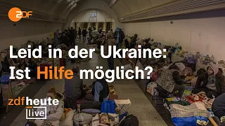 Leid im Ukraine-Krieg | Unicef-Helferin und Charkiw-Bewohnerin bei ZDFheute live